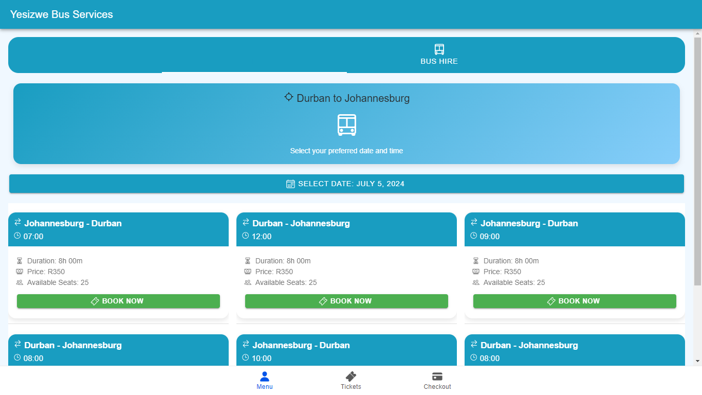 Bus Ticketing System